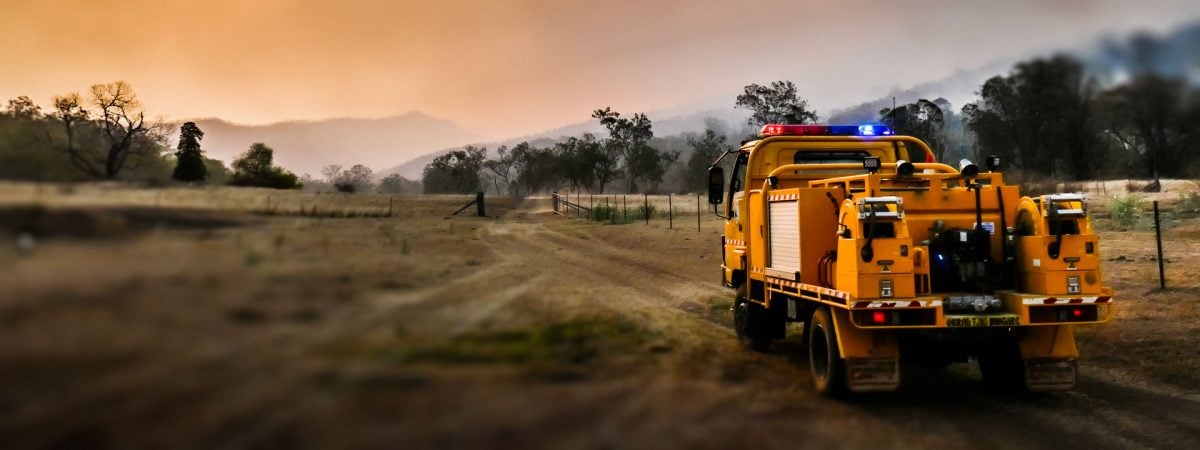 bushfire response truck